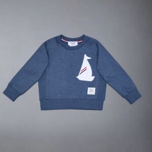 Boys Thom Browne sweatshirt Embroidered Sailboat Sz 12